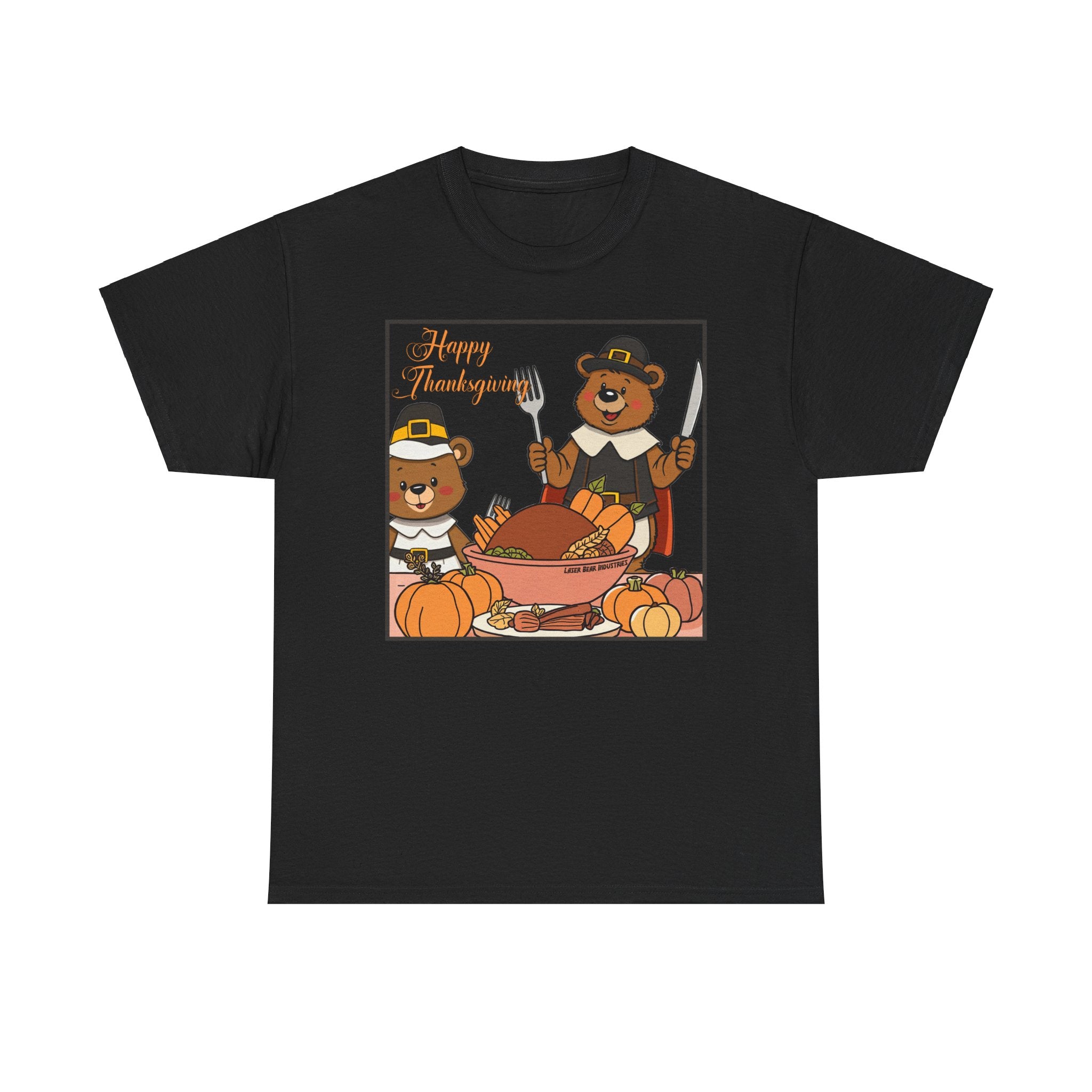 Thanksgiving Bears 2024 Unisex Heavy Cotton Tee