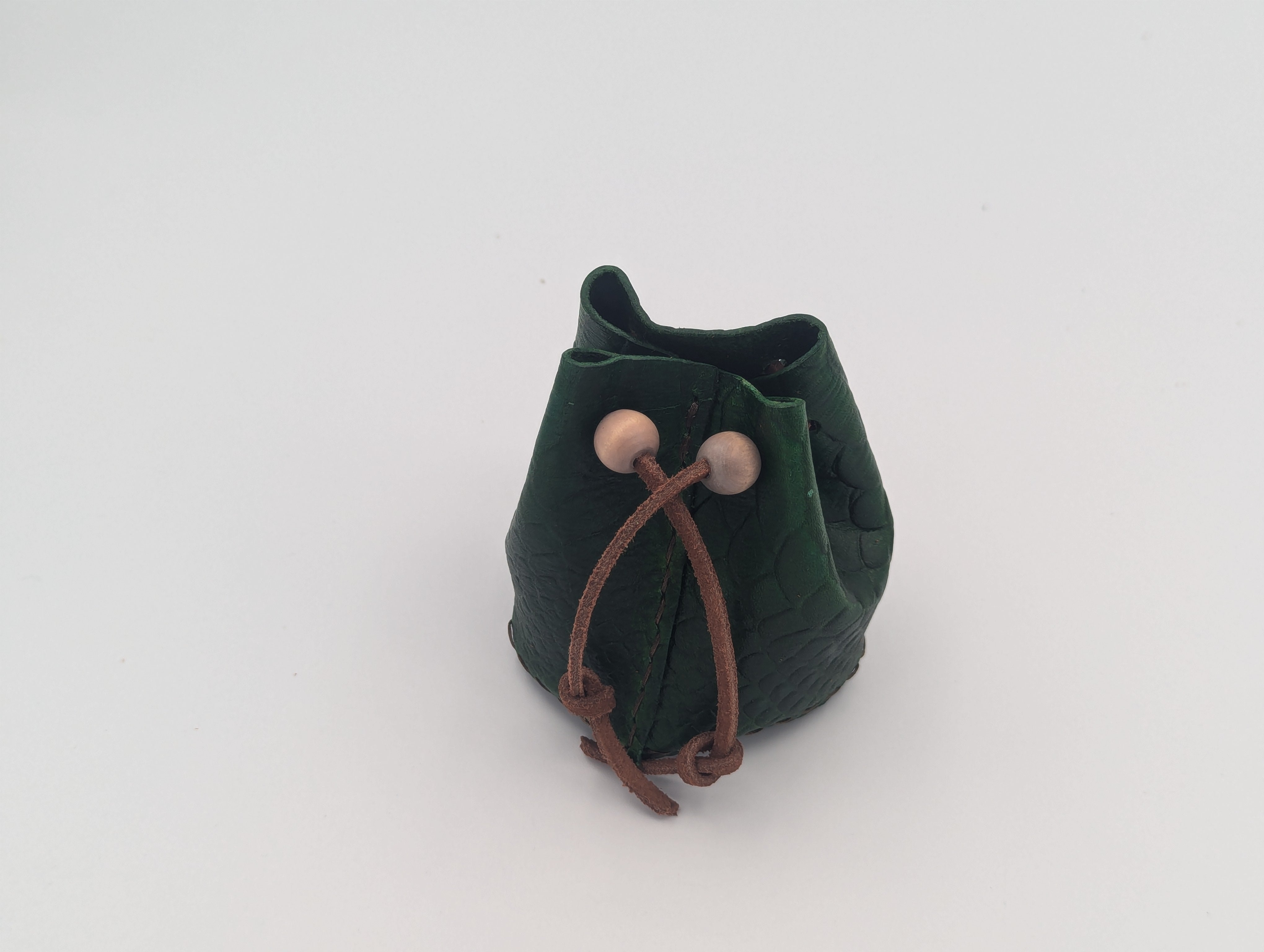 Hand made leather dice bags by Papa Bear